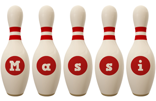 Massi bowling-pin logo