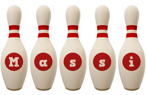 Massi bowling-pin logo