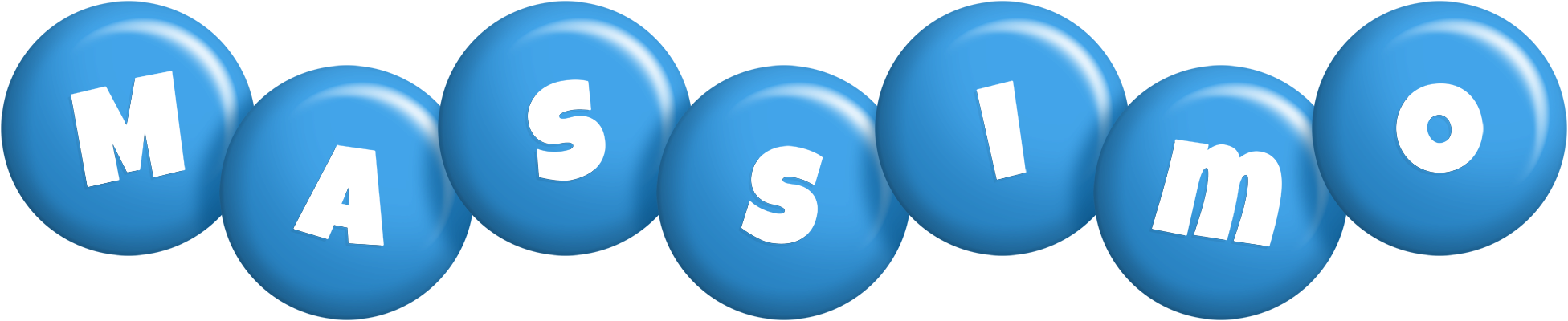 Massimo candy-blue logo