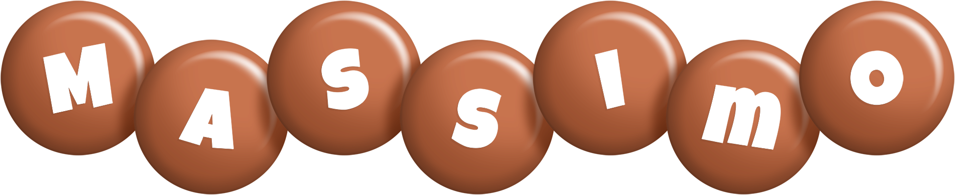 Massimo candy-brown logo