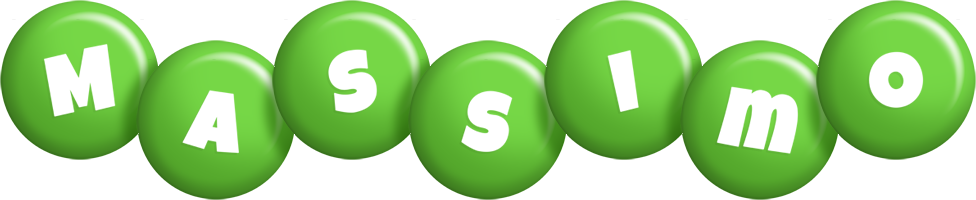 Massimo candy-green logo