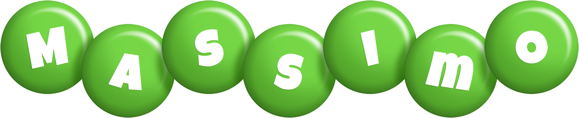 Massimo candy-green logo