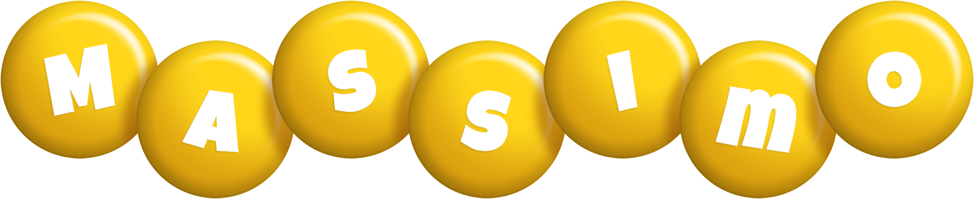 Massimo candy-yellow logo