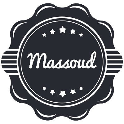 Massoud badge logo