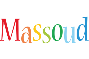 Massoud birthday logo