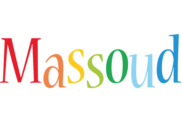 Massoud birthday logo