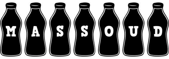 Massoud bottle logo