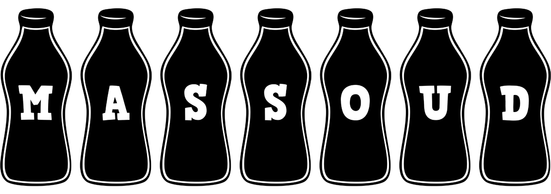 Massoud bottle logo