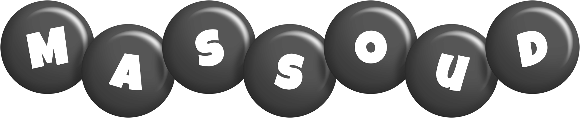Massoud candy-black logo