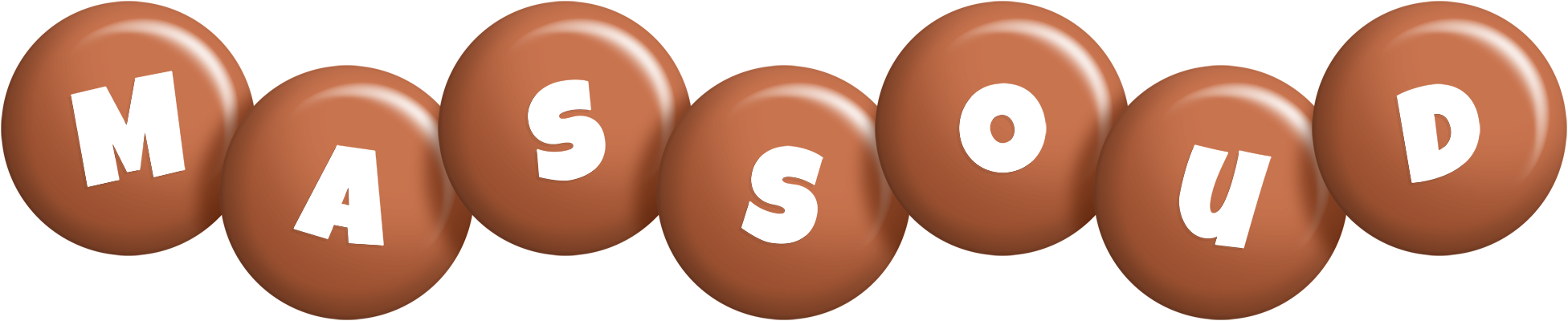 Massoud candy-brown logo