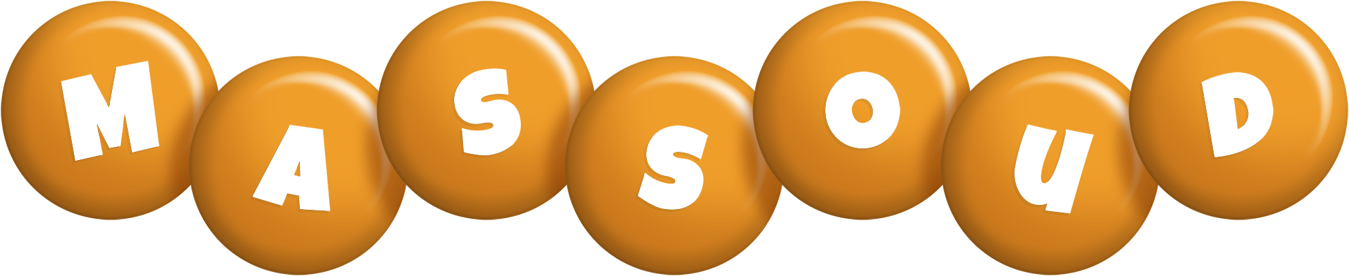 Massoud candy-orange logo
