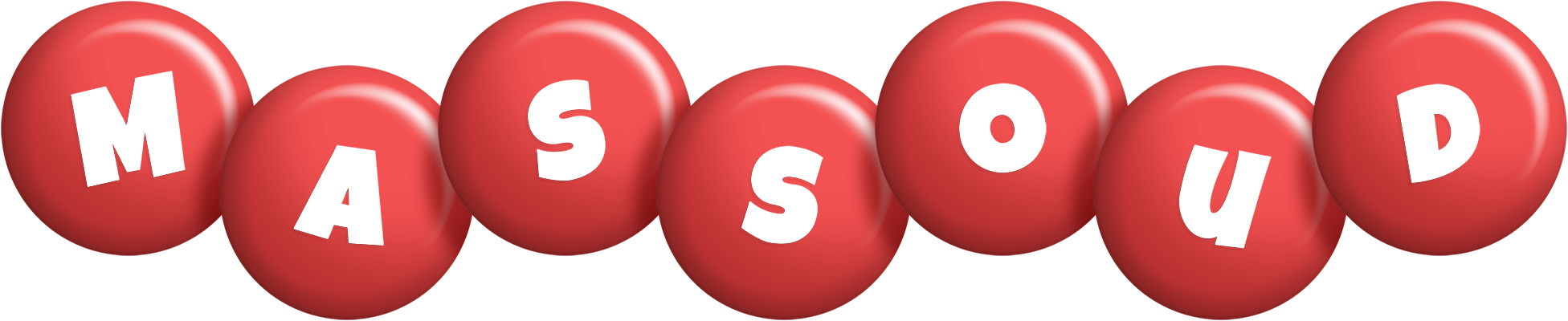 Massoud candy-red logo