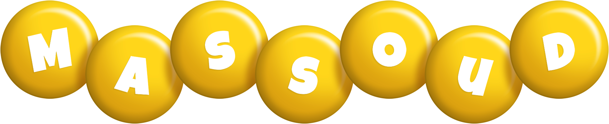 Massoud candy-yellow logo