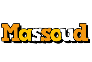 Massoud cartoon logo