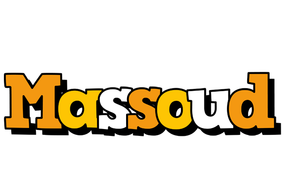 Massoud cartoon logo
