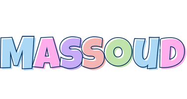 Massoud pastel logo