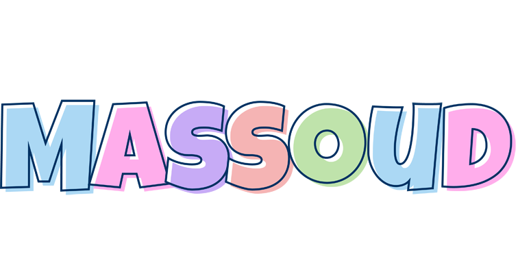 Massoud pastel logo