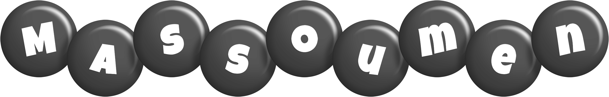Massoumen candy-black logo