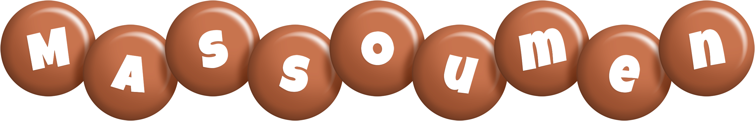 Massoumen candy-brown logo