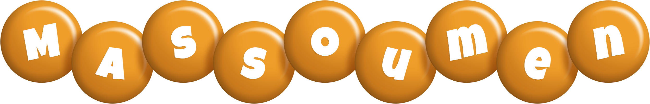 Massoumen candy-orange logo