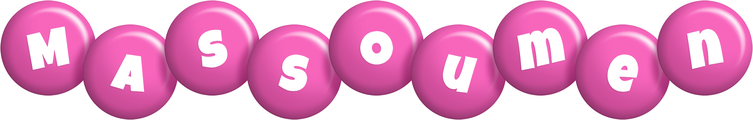 Massoumen candy-pink logo