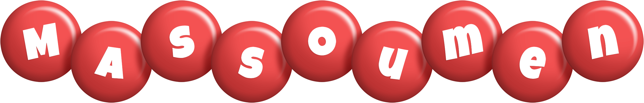Massoumen candy-red logo