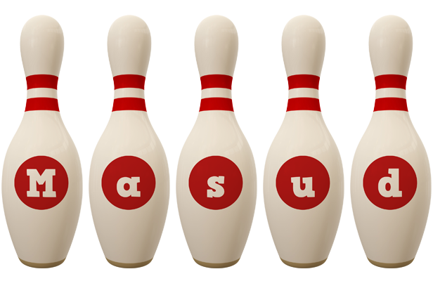 Masud bowling-pin logo