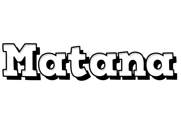 Matana snowing logo