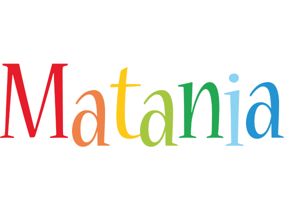 Matania birthday logo