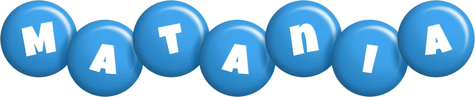 Matania candy-blue logo
