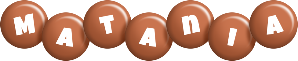 Matania candy-brown logo