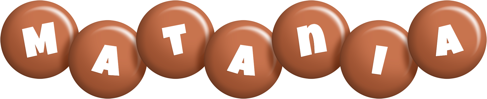 Matania candy-brown logo