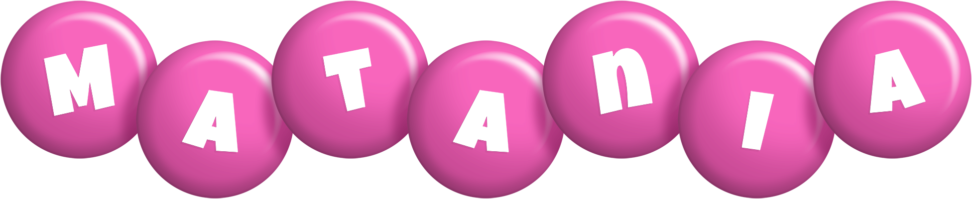 Matania candy-pink logo