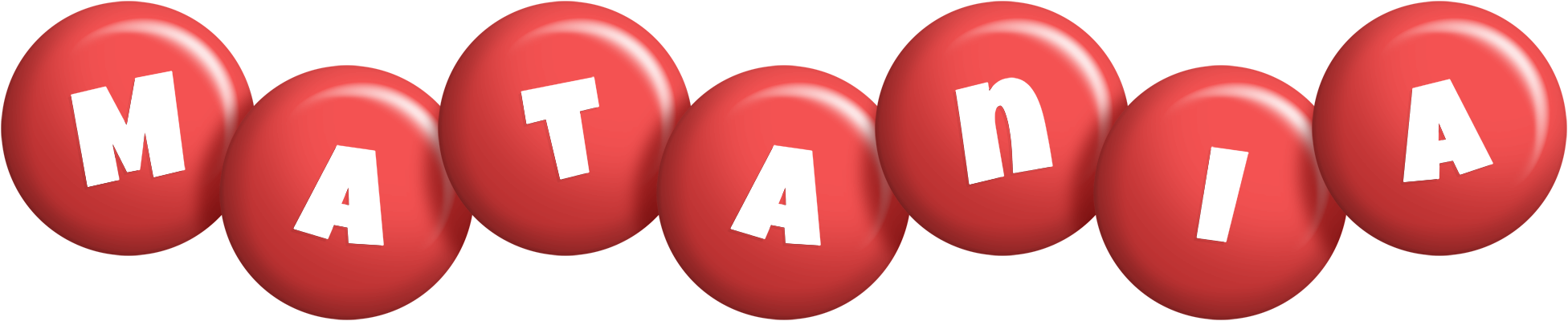 Matania candy-red logo