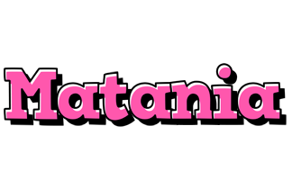 Matania girlish logo