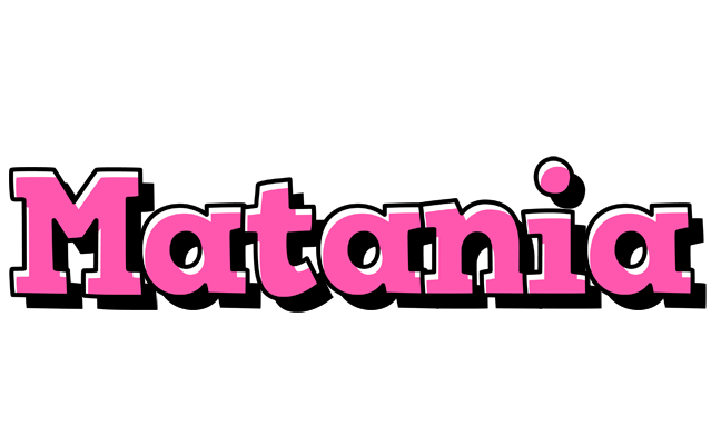 Matania girlish logo