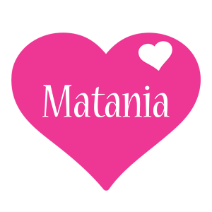 Matania love-heart logo