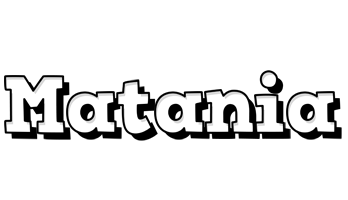 Matania snowing logo