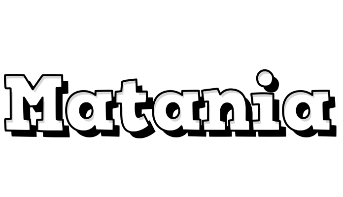 Matania snowing logo