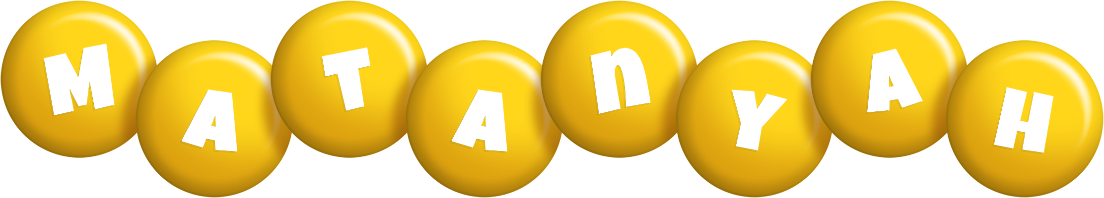 Matanyah candy-yellow logo
