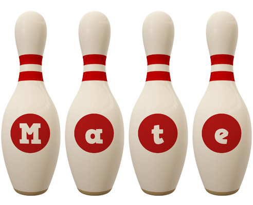 Mate bowling-pin logo