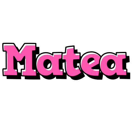 Matea girlish logo
