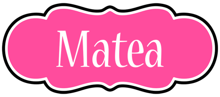 Matea invitation logo