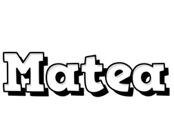 Matea snowing logo