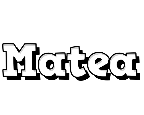 Matea snowing logo