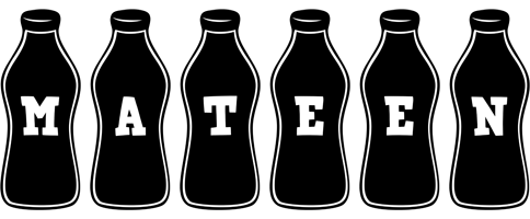 Mateen bottle logo