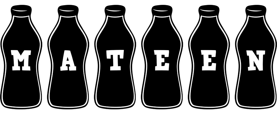 Mateen bottle logo