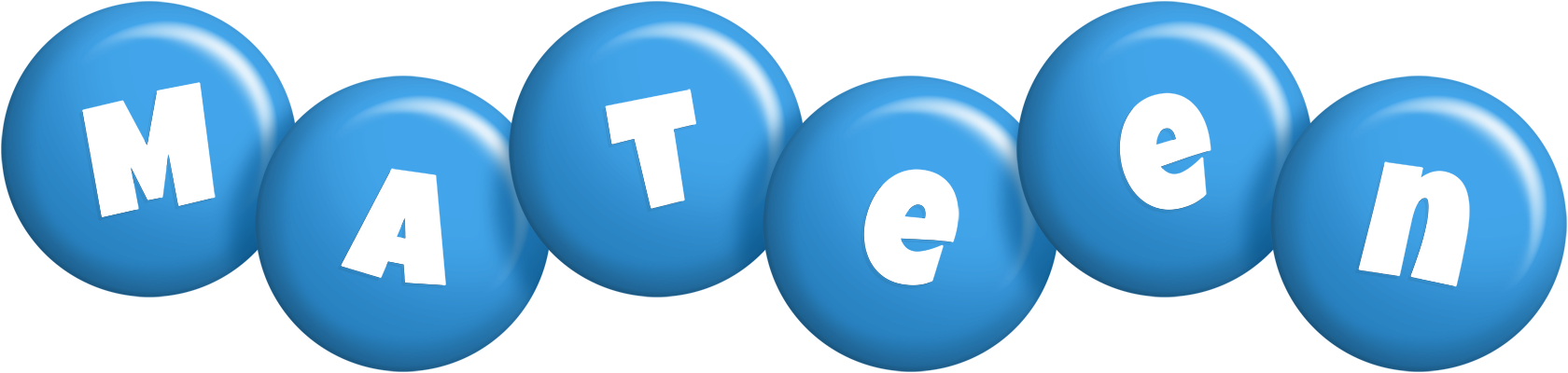 Mateen candy-blue logo