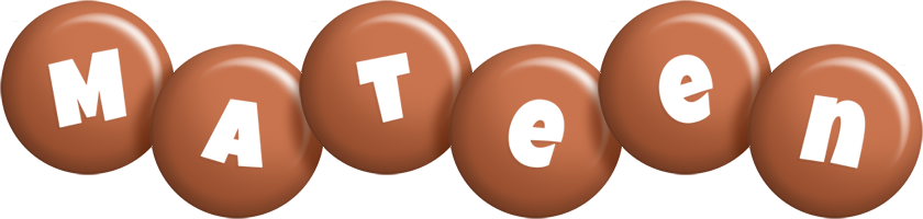 Mateen candy-brown logo