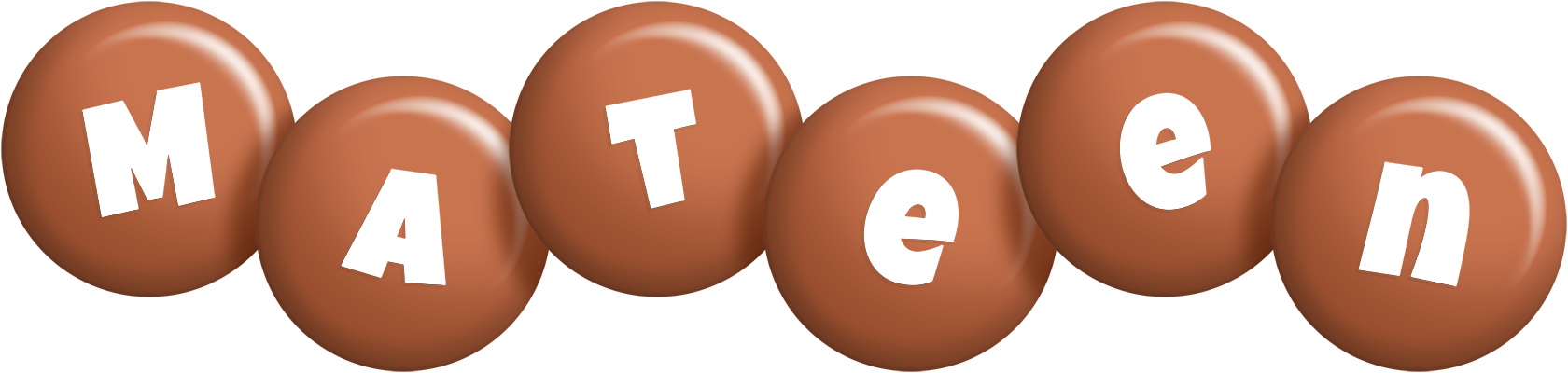Mateen candy-brown logo
